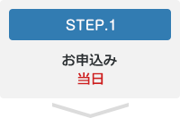 STEP.1 お申込み当日