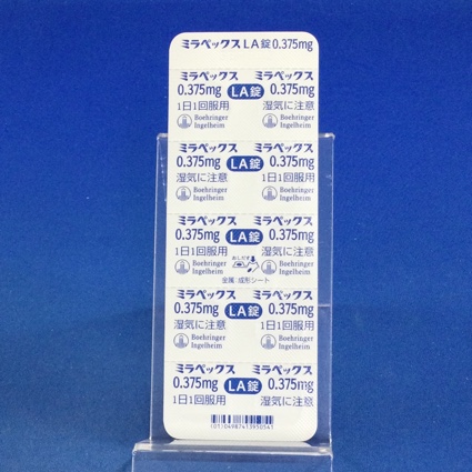 ミラペックスＬＡ錠０．３７５ｍｇ