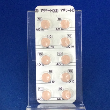 アダラートＣＲ錠１０ｍｇ