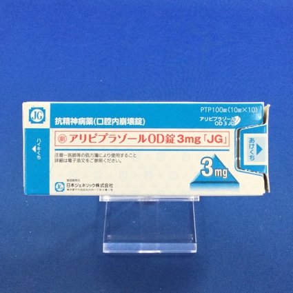 アリピプラゾールOD錠3mg「JG」