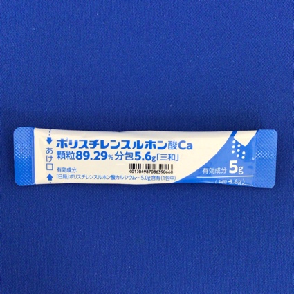 ポリスチレンスルホン酸Ｃａ顆粒８９．２９％分包５．６ｇ「三和」