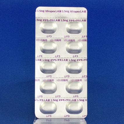 ミラペックスＬＡ錠１．５ｍｇ