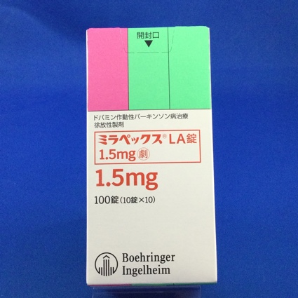 ミラペックスLA錠1.5mg