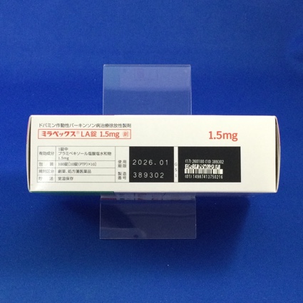 ミラペックスＬＡ錠１．５ｍｇ