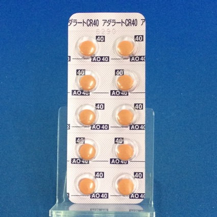 アダラートＣＲ錠４０ｍｇ