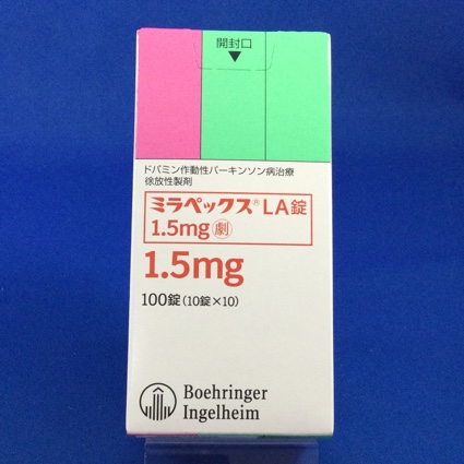 ミラペックスLA錠1.5mg