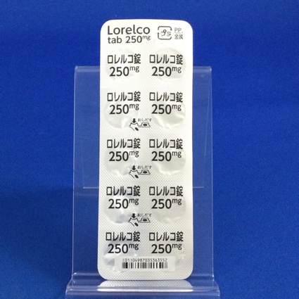 ロレルコ錠２５０ｍｇ