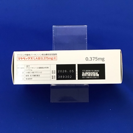 ミラペックスＬＡ錠０．３７５ｍｇ