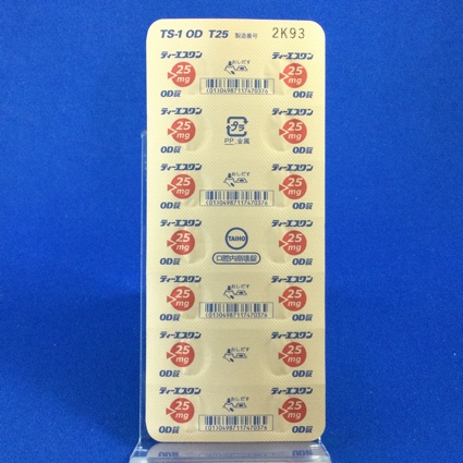 ティーエスワン配合ＯＤ錠Ｔ２５
