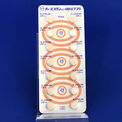 ティーエスワン配合ＯＤ錠Ｔ２５