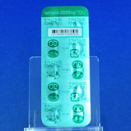 ナフトピジルＯＤ錠２５ｍｇ「ＴＣＫ」