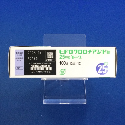 ヒドロクロロチアジド錠２５ｍｇ「トーワ」