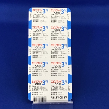 エビリファイＯＤ錠３ｍｇ
