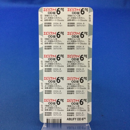 エビリファイＯＤ錠６ｍｇ
