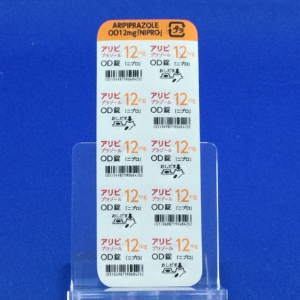アリピプラゾールＯＤ錠１２ｍｇ「ニプロ」