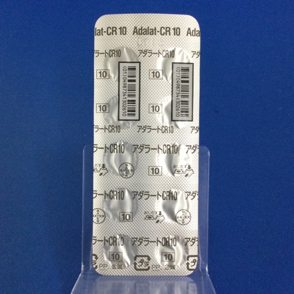 アダラートＣＲ錠１０ｍｇ