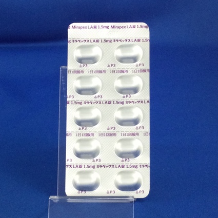 ミラペックスＬＡ錠１．５ｍｇ