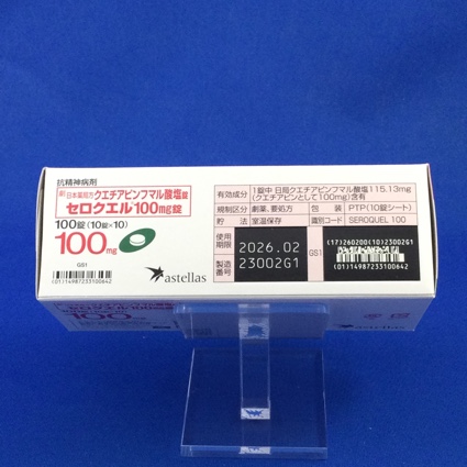 セロクエル１００ｍｇ錠
