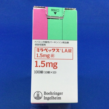 ミラペックスLA錠1.5mg