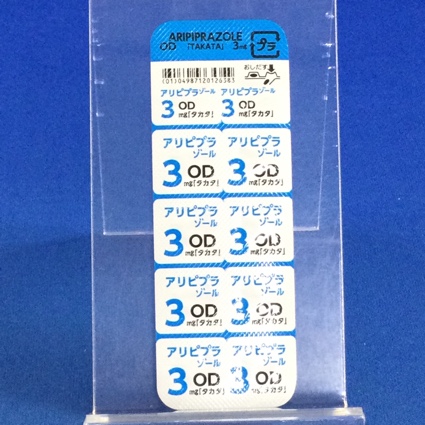 アリピプラゾールＯＤ錠３ｍｇ「タカタ」
