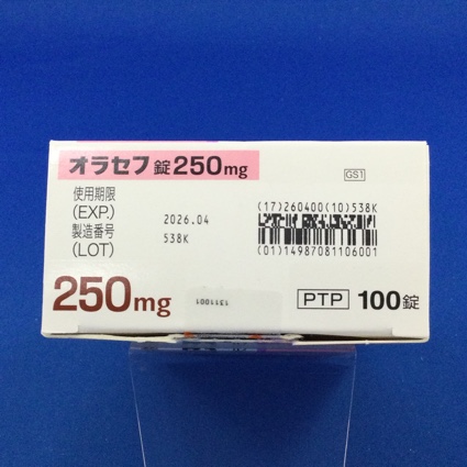 オラセフ錠２５０ｍｇ