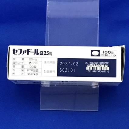 セファドール錠２５ｍｇ