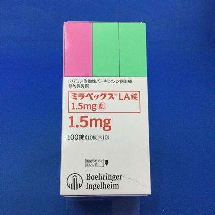ミラペックスLA錠1.5mg