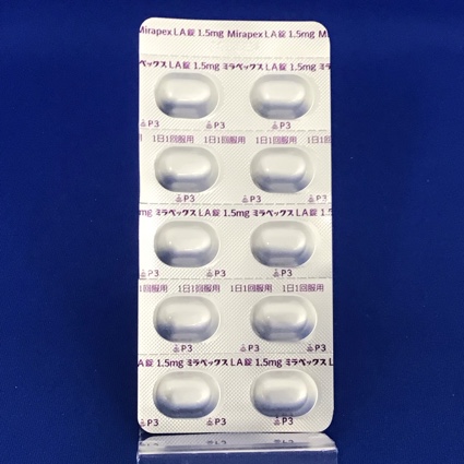 ミラペックスＬＡ錠１．５ｍｇ