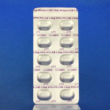 ミラペックスＬＡ錠１．５ｍｇ