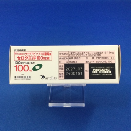 セロクエル１００ｍｇ錠