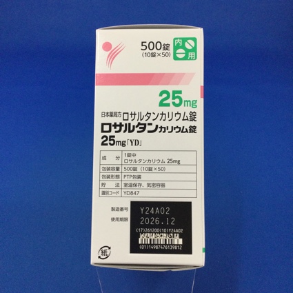 ロサルタンカリウム錠２５ｍｇ「ＹＤ」