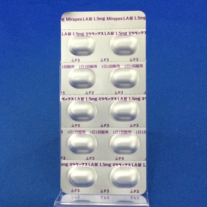 ミラペックスＬＡ錠１．５ｍｇ