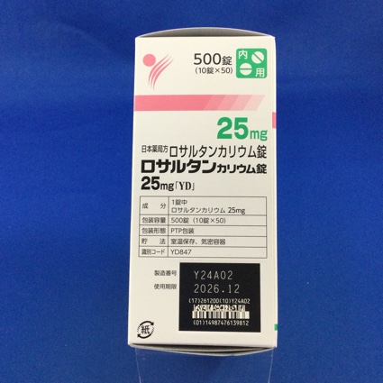 ロサルタンカリウム錠２５ｍｇ「ＹＤ」