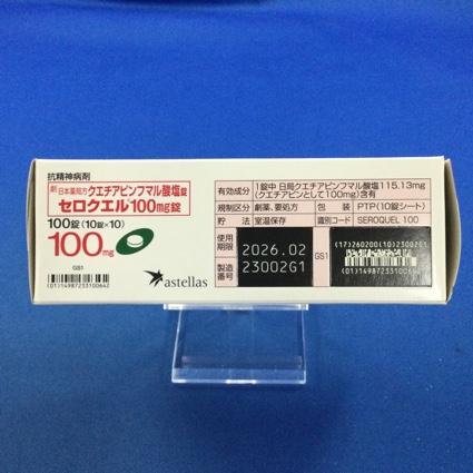 セロクエル１００ｍｇ錠