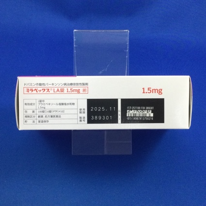 ミラペックスＬＡ錠１．５ｍｇ