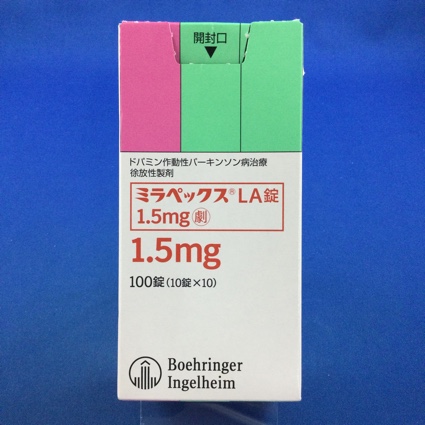 ミラペックスLA錠1.5mg