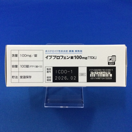 イブプロフェン錠１００ｍｇ「ＴＣＫ」