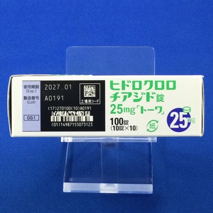ヒドロクロロチアジド錠２５ｍｇ「トーワ」