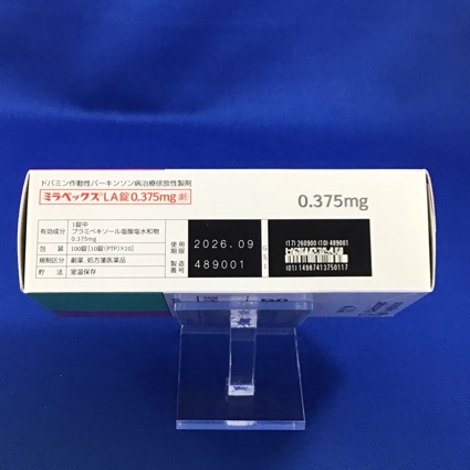ミラペックスＬＡ錠０．３７５ｍｇ