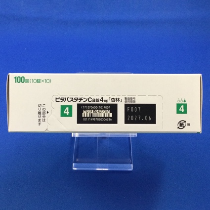 ピタバスタチンＣａ錠４ｍｇ「杏林」