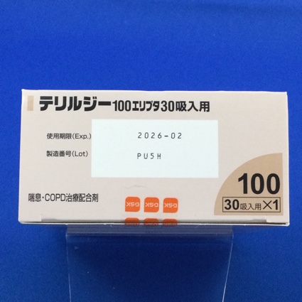テリルジー１００エリプタ３０吸入用