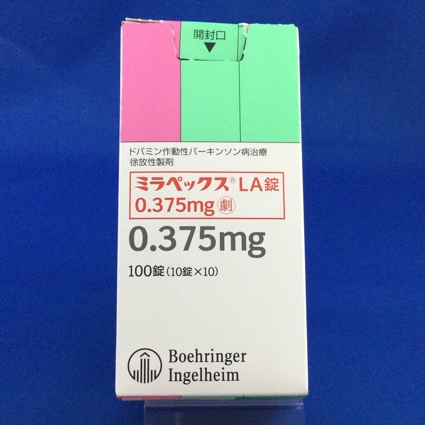 ミラペックスＬＡ錠０．３７５ｍｇ