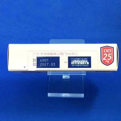 ゾニサミドＯＤ錠２５ｍｇＴＲＥ「フェルゼン」