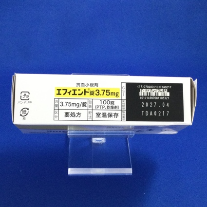 エフィエント錠３．７５ｍｇ