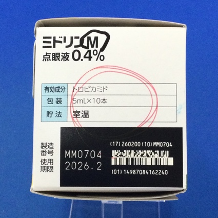ミドリンＭ点眼液０．４％