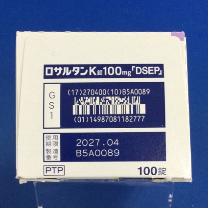 ロサルタンＫ錠１００ｍｇ「ＤＳＥＰ」