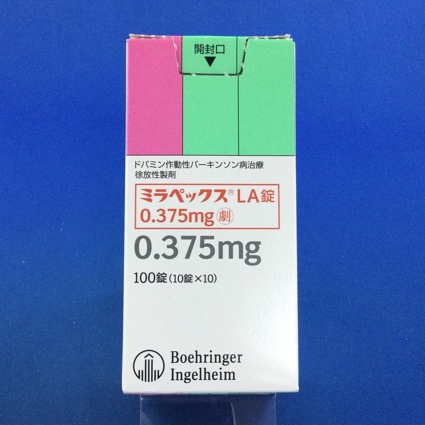 ミラペックスLA錠0.375mg