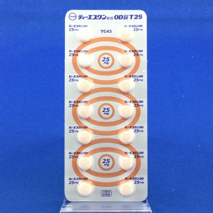 ティーエスワン配合ＯＤ錠Ｔ２５