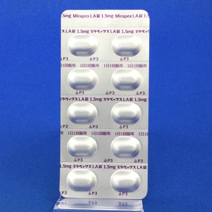 ミラペックスＬＡ錠１．５ｍｇ