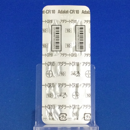 アダラートＣＲ錠１０ｍｇ